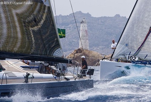 Rolex Swan Cup 2008 - Valkyrie (CAN) and White Lie (ITA) ©  Rolex/Daniel Forster http://www.regattanews.com